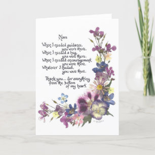 Com amor e obrigados para o cartão de saudação 