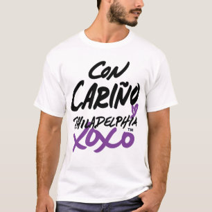 "Com amor" no t-shirt espanhol