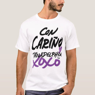 "Com amor" no t-shirt espanhol