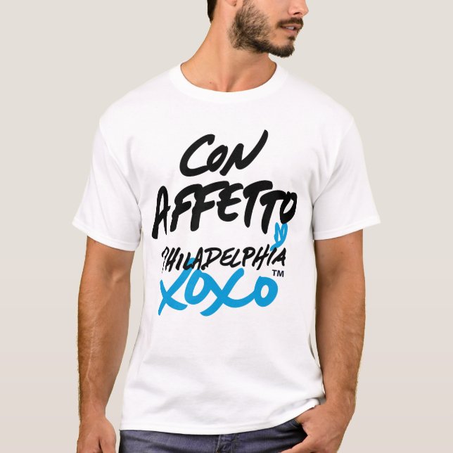 "Com amor" no t-shirt italiano (Frente)
