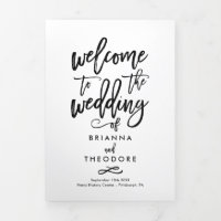 Programa de Fotografia da Cerimônia de Casamento c