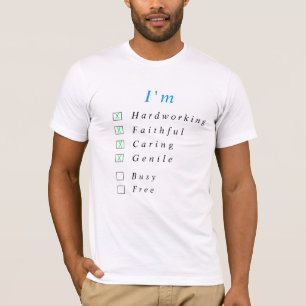 Com Camiseta de Texto Divertido Personalizada