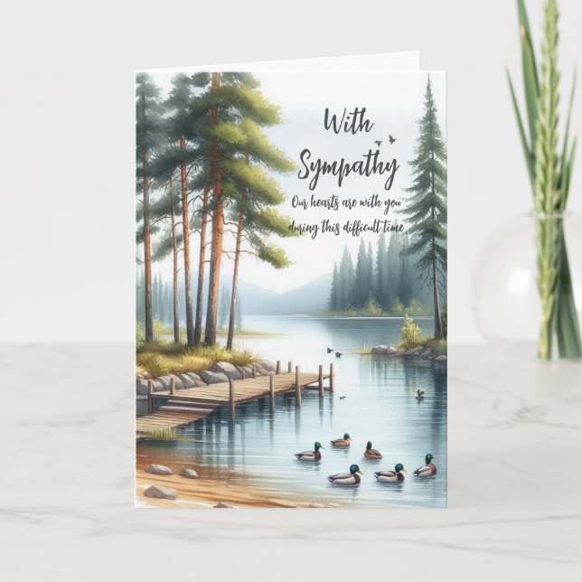 Com Cartão de Saudação de Simpatia (Frente)