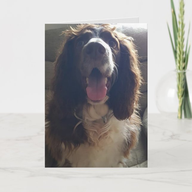 Com cartão de saudações de amor (Frente)