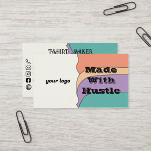 Com Cartão de visita do Criador Hustle T-Shirt