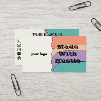 Com Cartão de visita do Criador Hustle T-Shirt