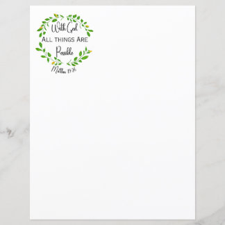 Com Deus, todas as coisas são possíveis