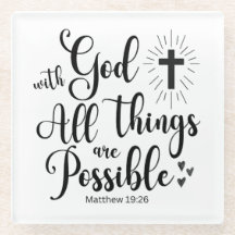 Com Deus, todas as coisas são possíveis - Matthew 