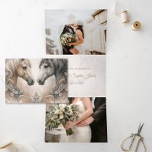 Anúncio do Casamento de Fotografia do Elegant Triv