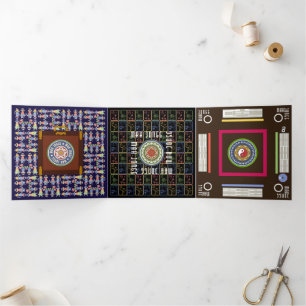 Com Dobra Tripla Cartão triplo Mah Jongg Squares