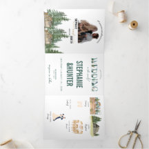 Convite de Casamento Florestal