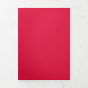 Com Dobra Tripla Convite Dobrado Carmesim e Dourado – Personalizáve