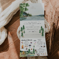 Lakeside Campground Resort | Convite de Casamento
