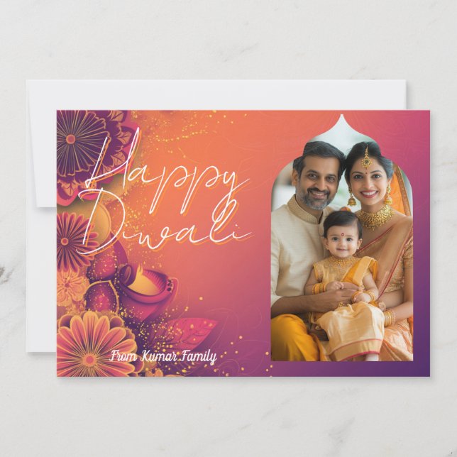 Com foto e texto personalizado Festival Cartão de  (Frente)