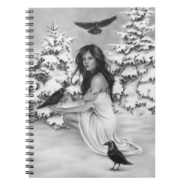 Com o caderno dos corvos (Frente)