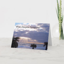 Com o Cartão de condolências mais profundo