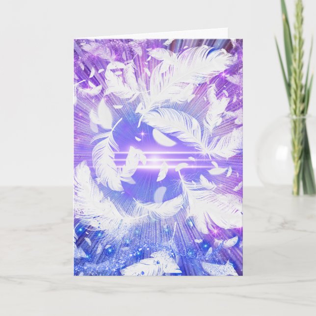 Com o Cartão de Saudação de Simpatia Mais Profundo (Frente)