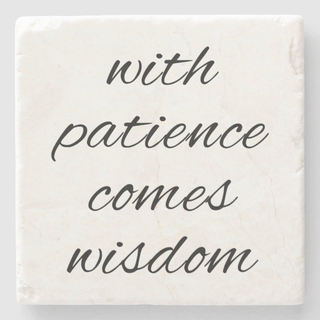 Com Porta copos de Pedra Marble da Paciência (Frente)