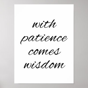 Com Poster de paciência