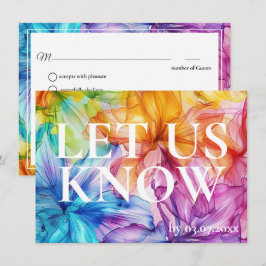 Com requisitos de menu Ethereal Bloom rsvp