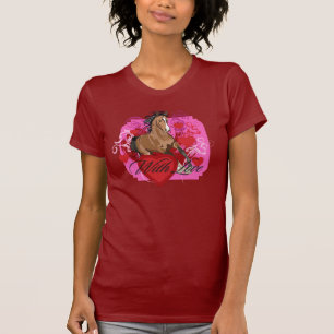 Com t-shirt das senhoras do amor o pequeno