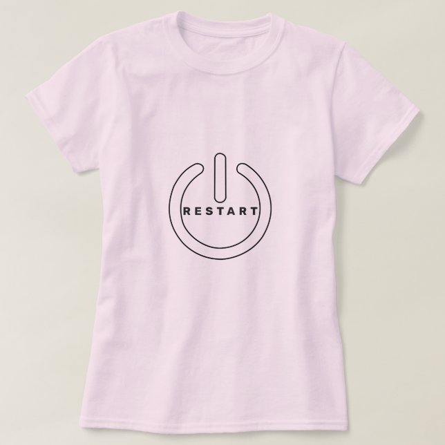 Com T-Shirt RESTART Texto (Frente do Design)
