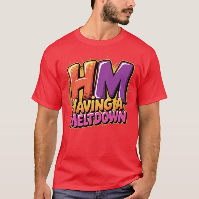 Com um retrato engraçado de camisa derretida (Frente)