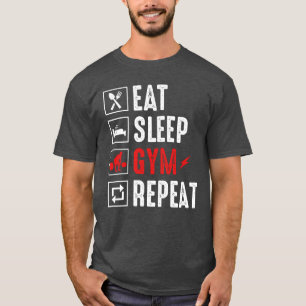 Coma a academia repetir T-Shirt