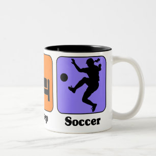 Coma a caneca do futebol do sono