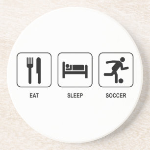 Coma a porta copos do futebol do sono