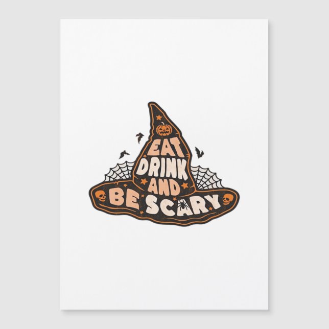 Coma Beba E Seja Assustador Chapéu De Bruxa Estéti (Frente)