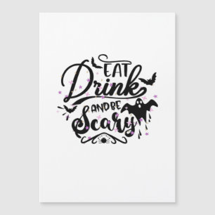 Coma Beba E Seja Assustador Design De Halloween Ar