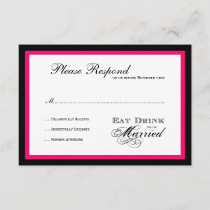 Coma Bebida e seja casado com rsvp