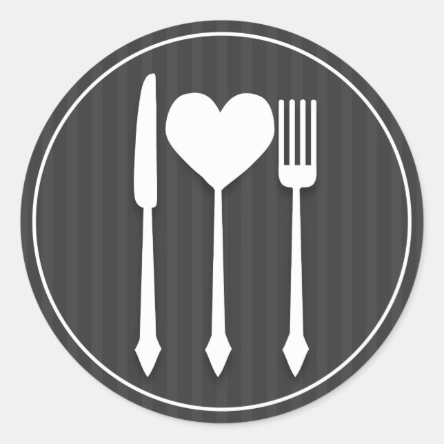 Coma Bebida e seja casado com um adesivo de amor c (Frente)