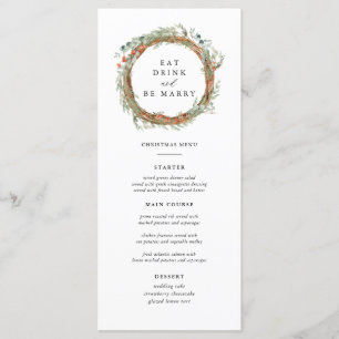 Coma Bebida e Seja Casado no menu da festa de Nata