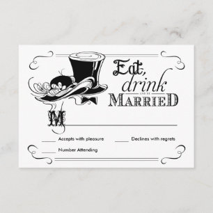 Coma bebida seja casada Vintage RSVP Placas de res