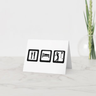 Coma Cartões de Nota de Golfe de Sono