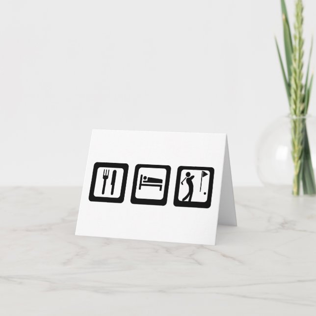 Coma Cartões de Nota de Golfe de Sono (Frente)