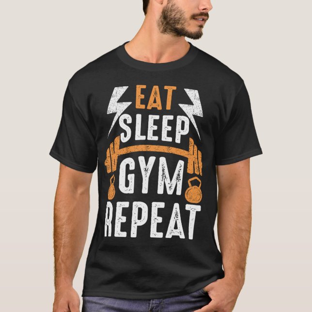 Coma, Dorme, Repita: T-Shirt Estilo de Vida (Frente)