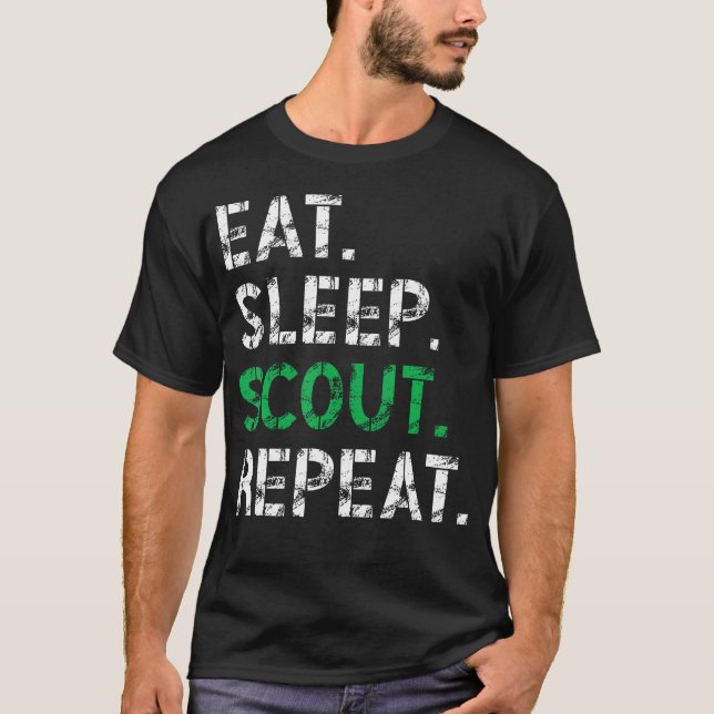 Coma Dormir Escute Repetir Camiseta Divertida de E (Frente)