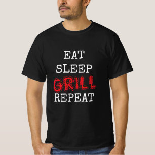 Coma Dormir Grelhar Repetir camiseta vintage de BB