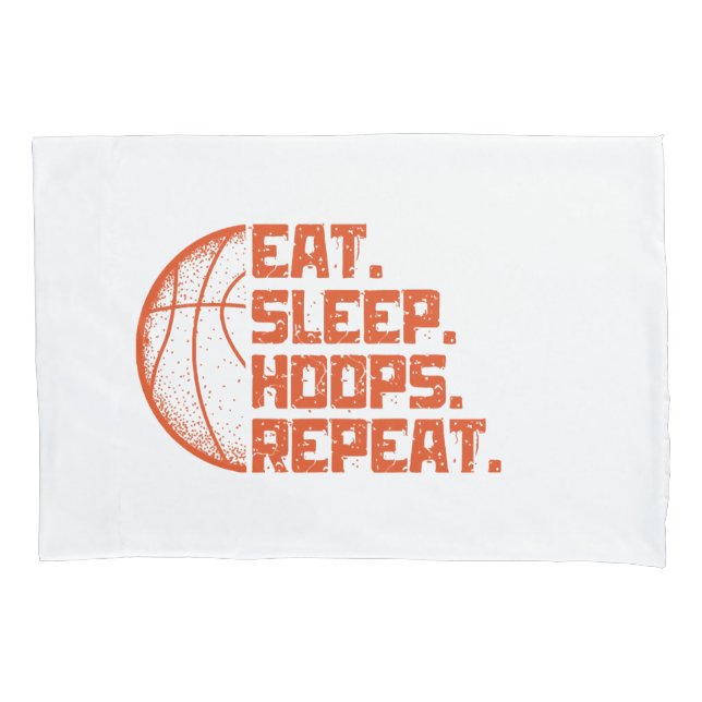 Coma Dormir Hoops Repetir Cotações Engraçadas de B (Frente)