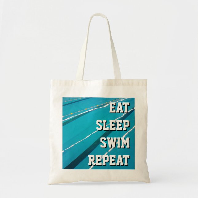 COMA DORMIR NADE REPITA bolsas tote de piscina (Frente)