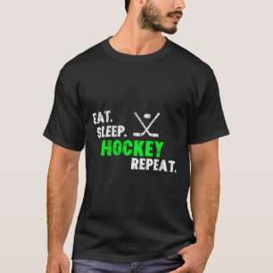 Coma Hockey com Sono Repetir Camisa Longa Com Capa