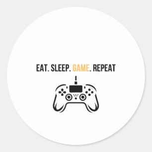 Coma Jogar Dormir Repetir Adesivo de Controle - En