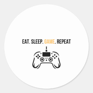 Coma Jogar Dormir Repetir Adesivo de Controle - En