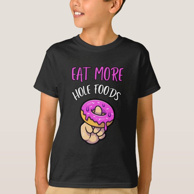 Coma mais comidas rosquinhas salgadinhos camisa (Frente)