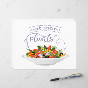 Coma mais plantas com cartazes de motivação de sal