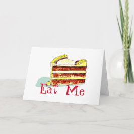Coma-me cartão de aniversário, "sexy" engraçado