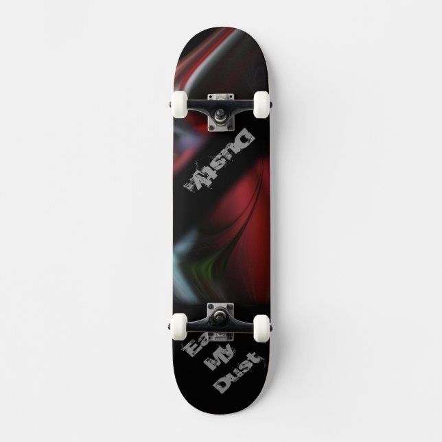 Coma meu skate personalizado de poeira (Frente)
